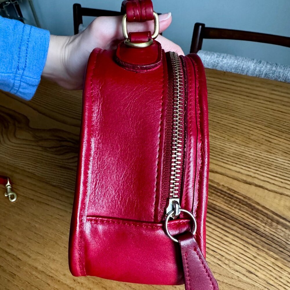 Coach Red Leather Crossbody Bag - Picture 5 of 16